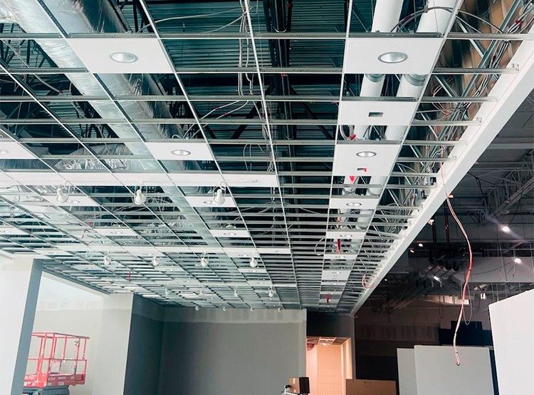 Acoustic Ceiling Grid and Drop Ceiling Installation in Austin TX